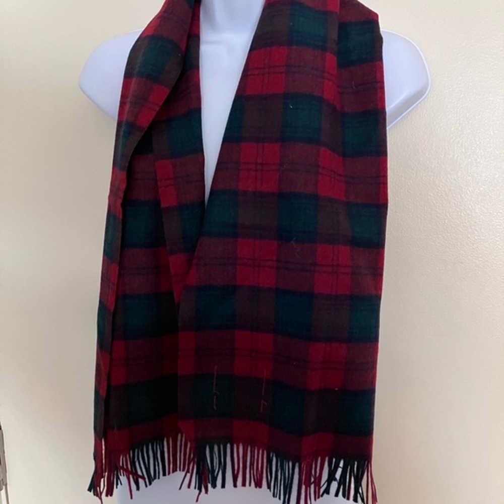 Vintage Pendleton Authentic Lindsay Tartan Plaid Scarf 100% Virgin Wool